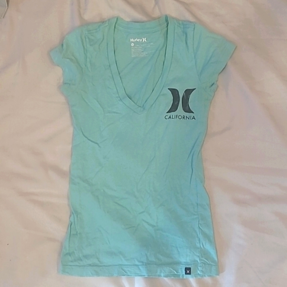 Hurley green tee szXS